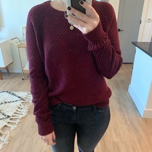 Banana Republic Factory Burgundy Crewneck Sweater